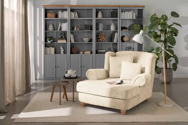 XXL Sessel Colares Cord Creme