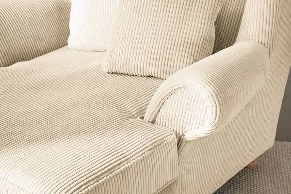 XXL Sessel Colares Cord Creme