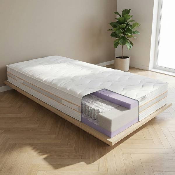 Matelas à ressorts mazzy 26 7 zones de confort - Micro-ressorts ensachés - 90 x 200cm