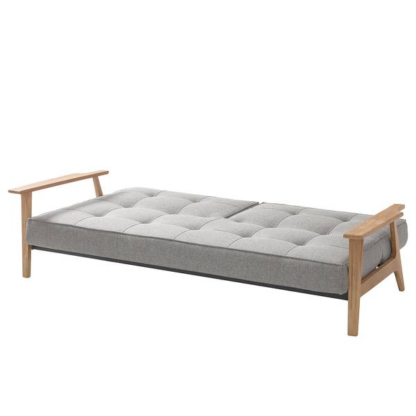 Klappsofa Splitback Frej Stoff Mixed Dance: 521 Grey - Eiche Hell