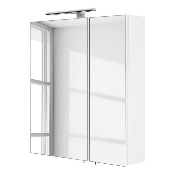 Spiegelkast met verlichting Posseik 60 inclusief verlichting - wit