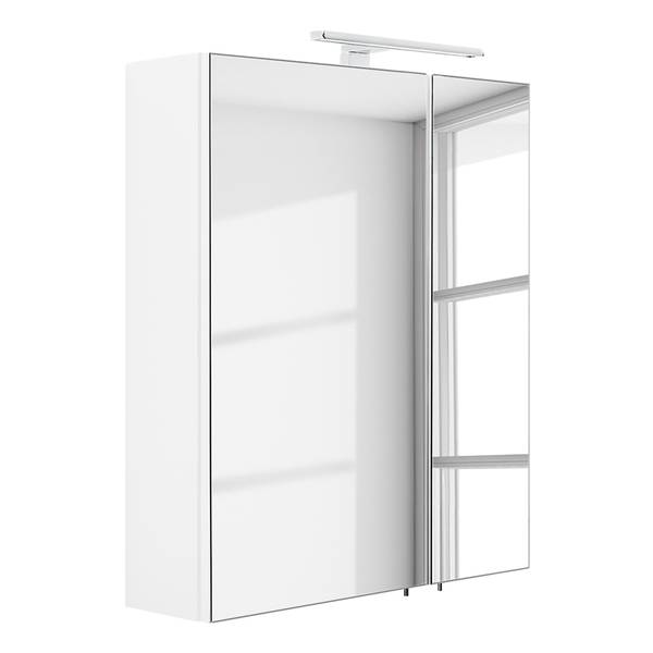 Spiegelkast met verlichting Posseik 60 inclusief verlichting - wit