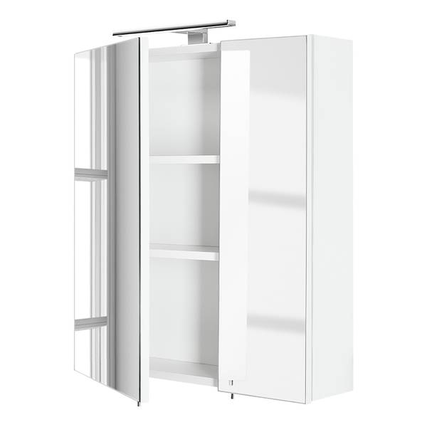 Spiegelkast met verlichting Posseik 60 inclusief verlichting - wit