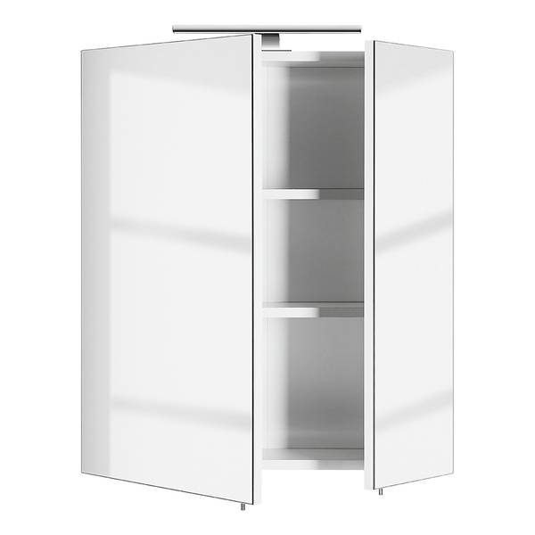 Spiegelkast met verlichting Posseik 60 inclusief verlichting - wit