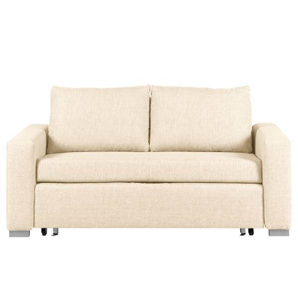 Slaapbank LATINA Basic stof Doran: crèmekleurig - Breedte: 193 cm