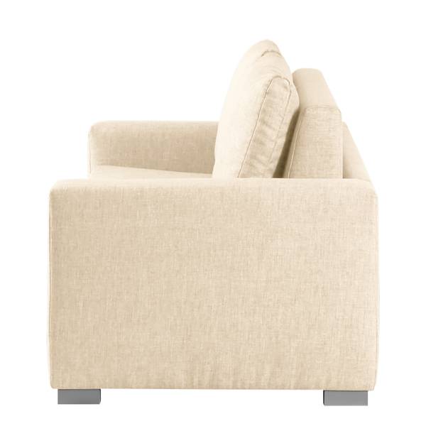 Slaapbank LATINA Basic stof Doran: crèmekleurig - Breedte: 193 cm