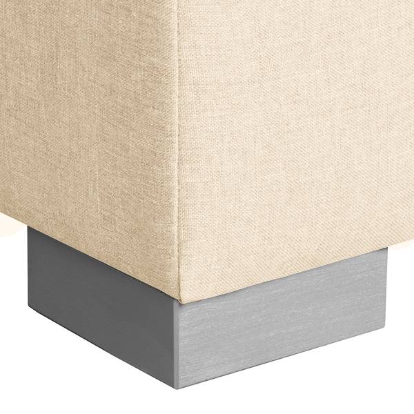 Slaapbank LATINA Basic stof Doran: crèmekleurig - Breedte: 193 cm