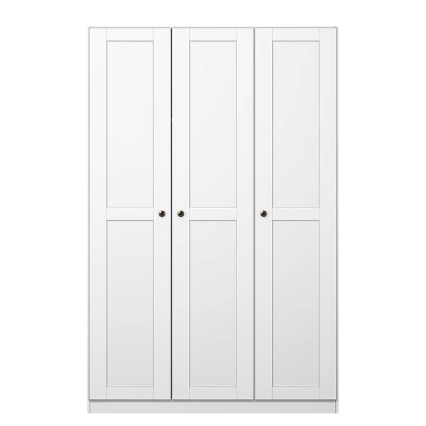 Drehtürenschrank KiYDOO Landhaus I Alpinweiß - 136 x 197 cm