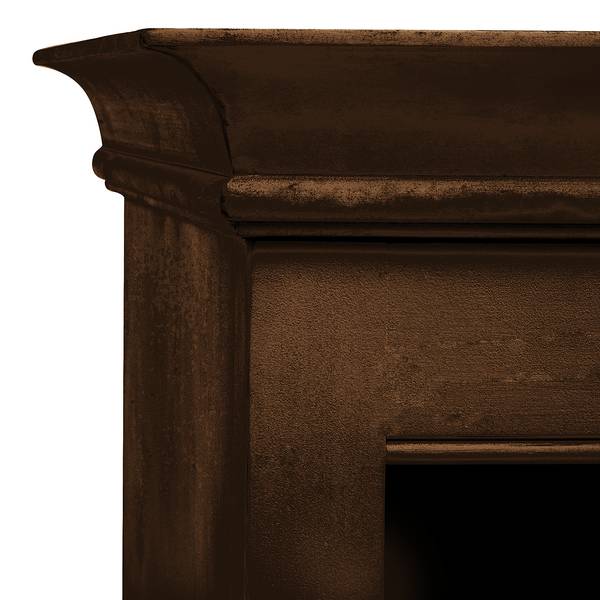 Tv-wand Sollerön II wand Sollerön II - deels massief pijnboomhout - bruin pijnboomhout/zwart