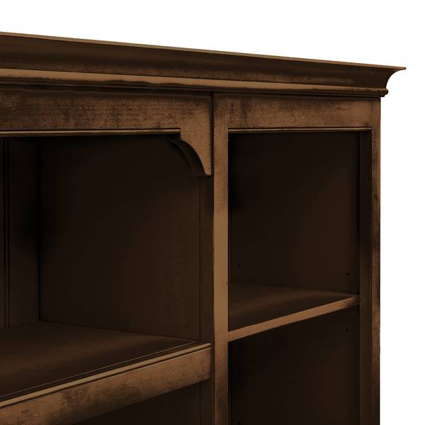 Tv-wand Sollerön II wand Sollerön II - deels massief pijnboomhout - bruin pijnboomhout/zwart