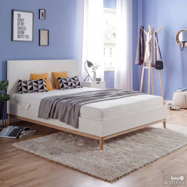 home24 Nova Dream Sleepline Ausa Weiß - 140 x 200cm - H3