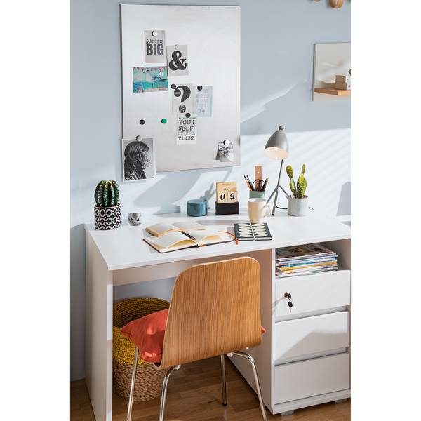 Magnettafel Cosmopolis - Silber - Metall - 80 x 1 x 60 cm