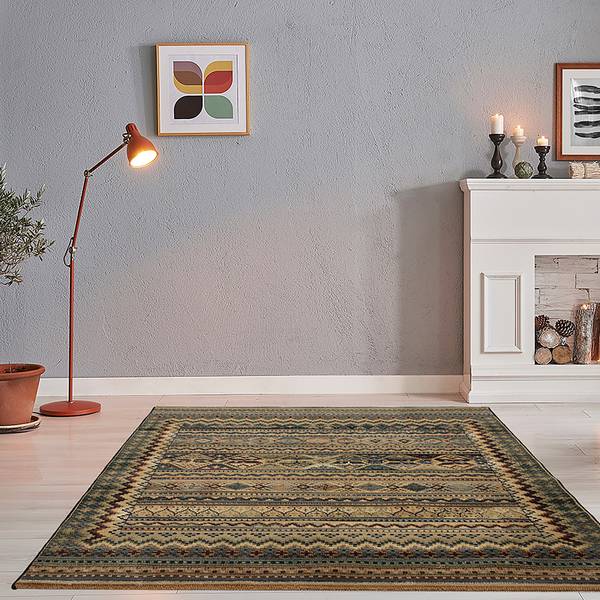 Kurzflorteppich Gabiro Diamond Kunstfaser - Mehrfarbig - 160 x 235 cm