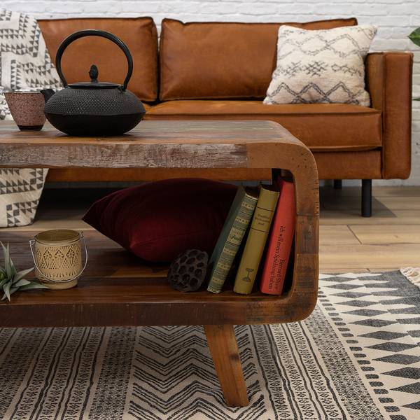 Couchtisch Yazoo Altholz massiv - Mehrfarbig