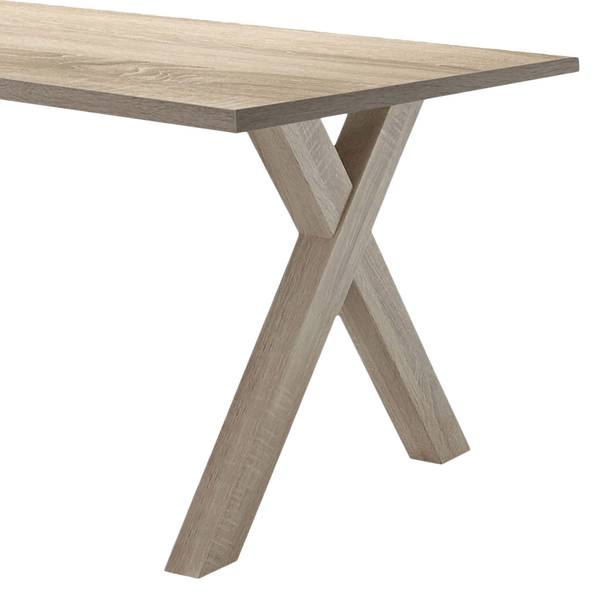 Schreibtisch-Ansatz Leeton II Eiche Sanremo Hell Dekor - Breite: 140 cm
