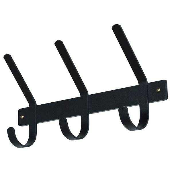 Porte-manteau mural Dexter Acier - Noir - Largeur : 40 cm