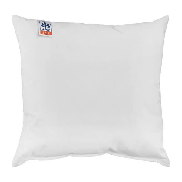 Dreikammerkissen Lola Daunen / Federn - Weiß - 80 x 80 cm