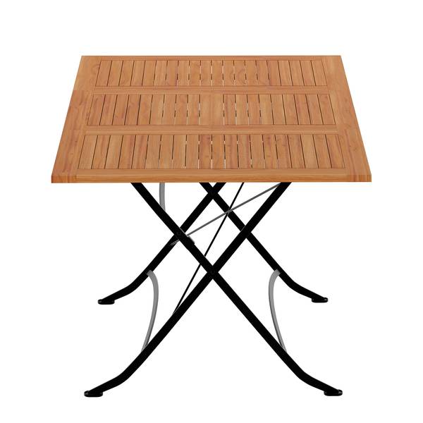 Uitschuifbare tuintafel Tuscany massief acaciahout/staal - acaciahout/zwart
