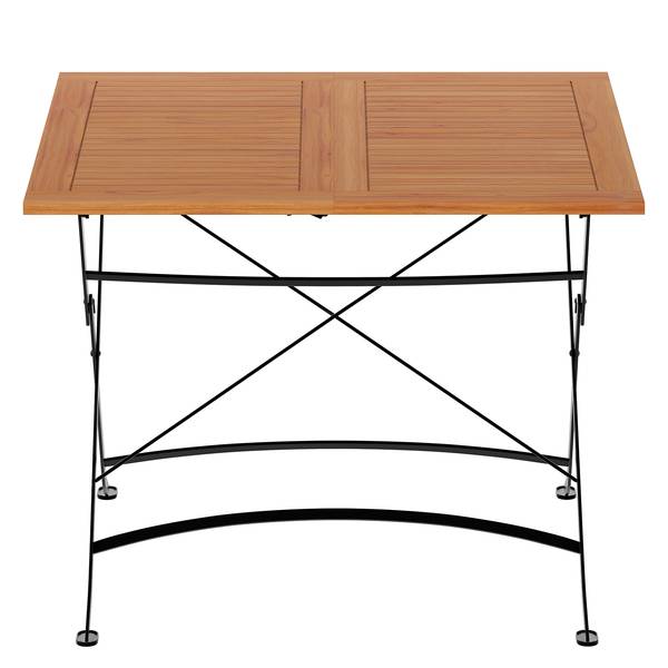 Uitschuifbare tuintafel Tuscany massief acaciahout/staal - acaciahout/zwart