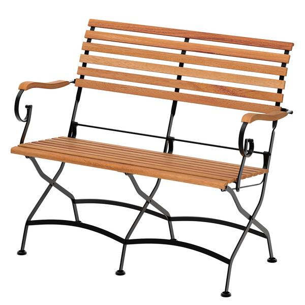 Tuinbank Tuscany massief acaciahout/staal - acaciahout/zwart