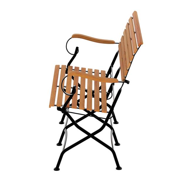 Tuinbank Tuscany massief acaciahout/staal - acaciahout/zwart