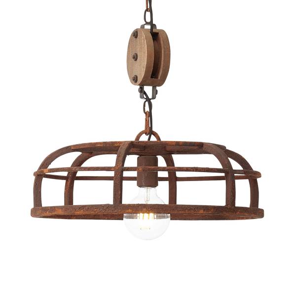 Hanglamp Middle Staal - 1 lichtbron