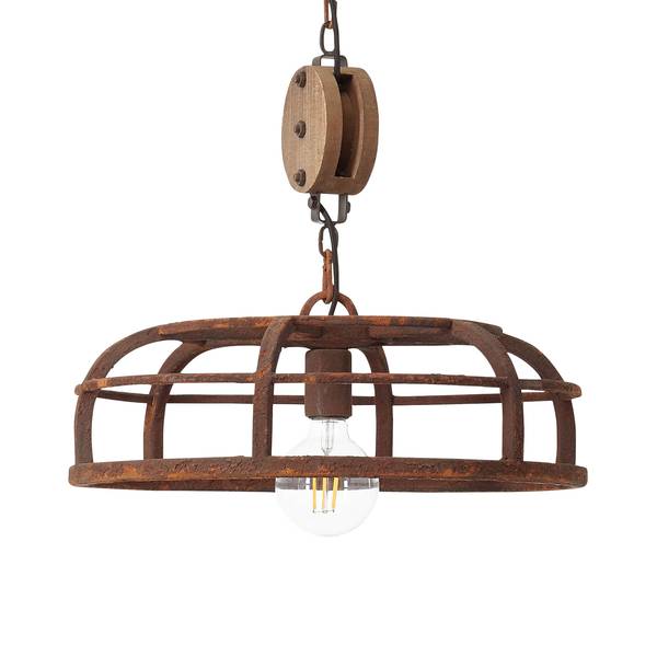 Hanglamp Middle Staal - 1 lichtbron