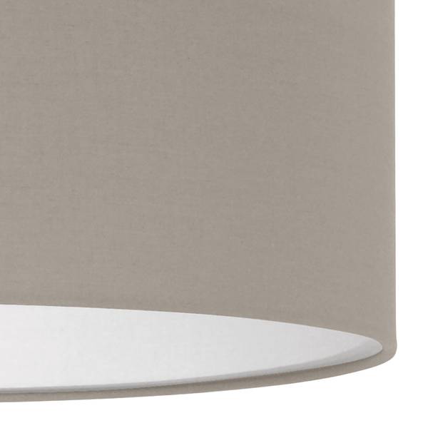 Pendelleuchte Pasteri III Mischgewebe / Stahl - 1-flammig - Cappuccino - Breite: 38 cm