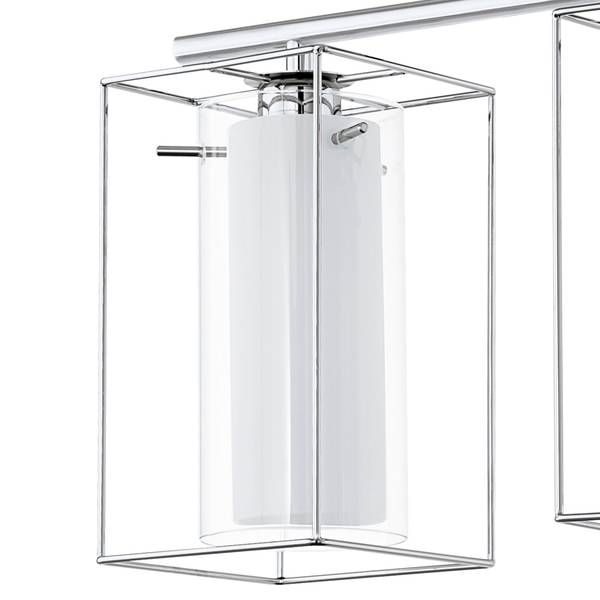 Luminaires suspendus LONCINO 1 Verre / Acier - 3 ampoules