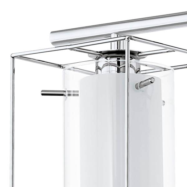 Luminaires suspendus LONCINO 1 Verre / Acier - 3 ampoules