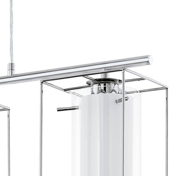 Luminaires suspendus LONCINO 1 Verre / Acier - 3 ampoules