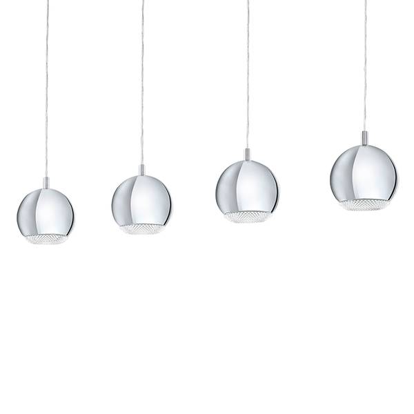 LED-Pendelleuchte Conessa II Kunststoff / Stahl - 4-flammig