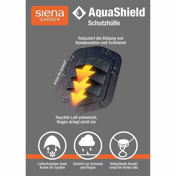 Schutzhülle Aqua Shield IX Silber - Webstoff - 68 x 240 x 68 cm