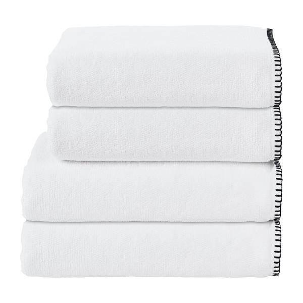 Gasthanddoekenset Deluxe Prime (4-delig) Katoen - wit