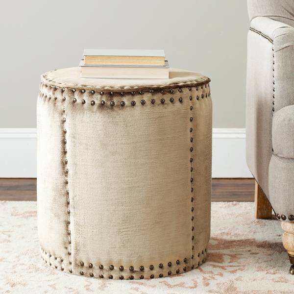 Pouf Jayden Webstoff - Beige