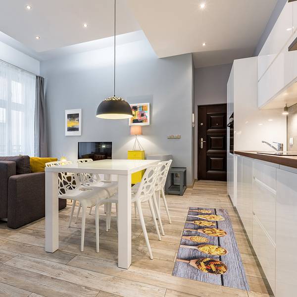 Tapis de couloir Kitchen II Vinyle - Multicolore