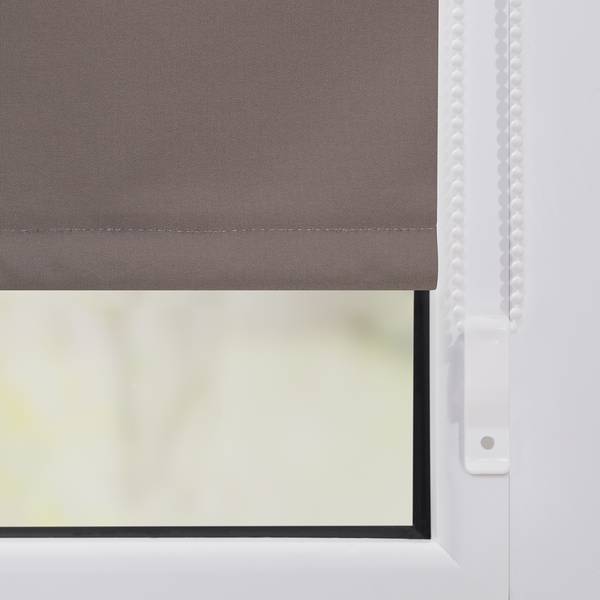 Isolerend rolgordijn Spotswood VI geweven stof - taupe - 80 x 150 cm