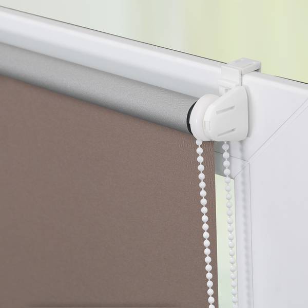 Thermo-Rollo Spotswood VI Webstoff - Taupe - 80 x 220 cm