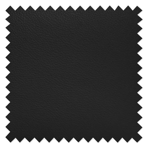 Canapé panoramique Burnside I Cuir véritable / Imitation cuir - Noir - Méridienne courte à droite / longue à gauche (vue de face) - Sans fonction couchage