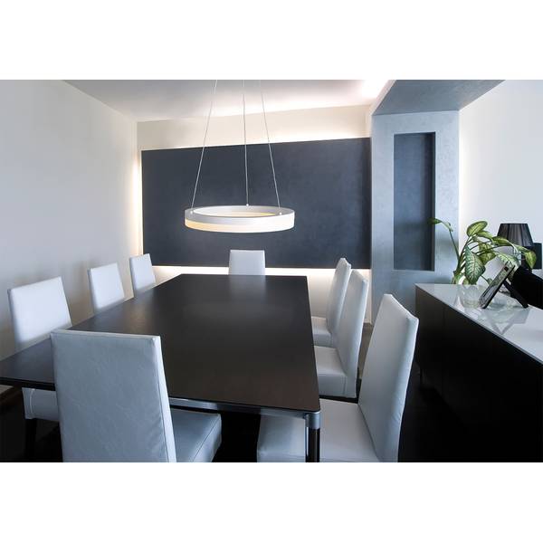 LED-hanglamp Saturn Plexiglas/roestvrij staal - 1 lichtbron
