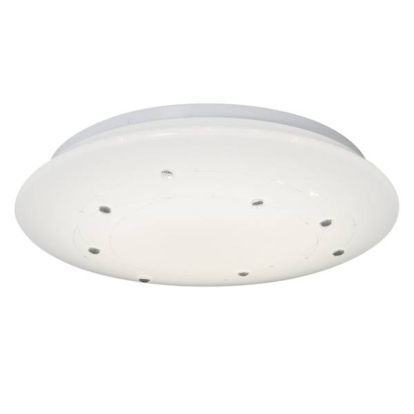 LED-plafondlamp Lissabon acrylglas/edelstaal - 1-lichts