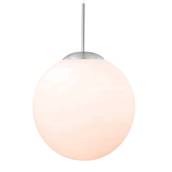 Pendelleuchte Balla I Milchglas / Eisen - 1-flammig