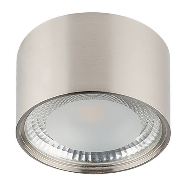 LED-Deckenleuchte Serena Kristallglas / Eisen - 1-flammig - Vernickelt