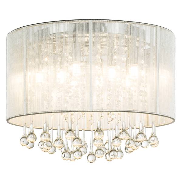 LED-Deckenleuchte Sierra Seide / Eisen - 8-flammig