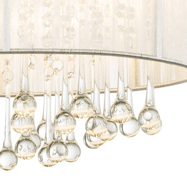 LED-Deckenleuchte Sierra Seide / Eisen - 8-flammig