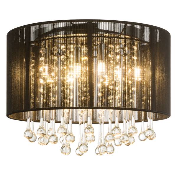 LED-Deckenleuchte Bagana Seide / Eisen - 8-flammig