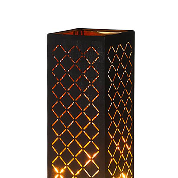 Vloerlamp Clarke mengweefsel/ijzer - 2-lichts