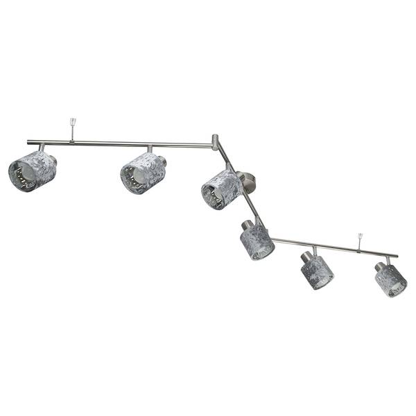 Deckenleuchte Alys V Samt / Eisen - 6-flammig