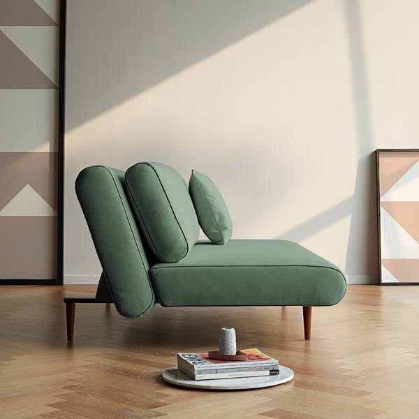 Schlafsofa Unfurl Webstoff Elegance: Grün