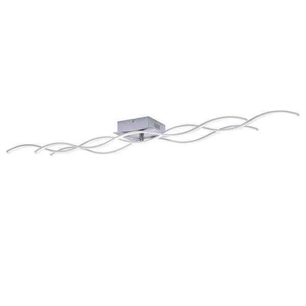LED-Deckenleuchte Wave Metall / Kunststoff - 2-flammig - Tiefe: 140 cm